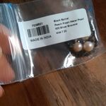 Thai Black Spinel and Peach Freshwater Pearl Sterling Silver Bracelet Photo 10