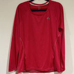 Adidas Woman’s  Climalite Running Shirt Long Sleeve Red Xl Photo 0