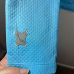 Saucony  Athletic 1/4 Zip Pullover Shirt Top Blue Running Reflective Womens Small Photo 7