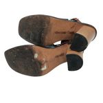 Loeffler Randall Maisy Colorblock Leather Sandal Block Heel Black Brown Size 7 Photo 4