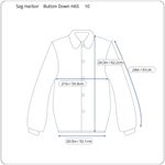 Sag Harbor  Black Button Up Shirt Jacket Size 10 Womens Photo 2