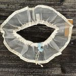 Flora Nikrooz  Ivory Satin & Tulle Wedding Thigh Garter Belt NEW Photo 0