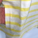 Addison Bay Womens Stripe 1/4 Zip Cotton Delancey Pullover Yellow Large NWT Photo 3