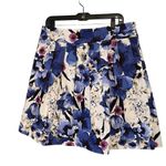 White House | Black Market  Skirt Blue White Floral Pleated, Sz 12 Photo 3