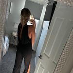 Dance & Marvel Black Deep V Jumpsuit Photo 0