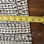 Apostrophe  Women’s Tweed Blazer Jacket Knit Preppy Fringe Petite Size 10P Zip Photo 3