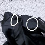 Babaton READ  Aritzia Passion Satin Sleeveless Bodycon Mini Dress Black Size 6 Photo 4