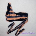 NEW Free People Martha Rey Harper‎ tie dye bikini top, size M Black Size M Photo 4