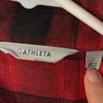Athleta Women  Lumberjill Flannel Shirt Red & Black‎ Button Down Shirt Size Small Photo 4