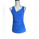 Tart  Women’s XS Blue Flowy Tank Top Cinched on Side Photo 1