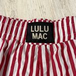Lulu Mac Red and White Striped Women's Shorts Size XL Photo 1