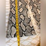 Choosy Elizabeth Snake Skin Faux Leather Cropped Pants Size 6 Black Photo 7