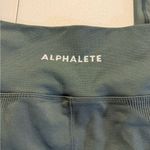 Alphalete Women's  Amplify Leggings ID00037 Size Medium Charcoal Green Logo Photo 2