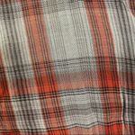 BCBGeneration 🛍️  Grey Red Plaid Woven Long Sleeve Button Down Shirt Top Size S Photo 8