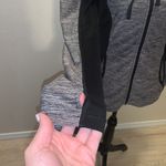 Reebok  grey full zip up hooded athletic Long sleeve top Photo 3