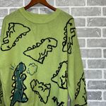 Aelfric Eden Green Dinosaur Print Sweater - See Measurements ๐ Photo 3