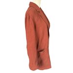 Madewell  Jacquard burnt orange long sleeve collared blazer jacket women's XXS Photo 2