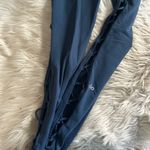 Alo Yoga ALO High Rise Interlace Leggings In Navy Blue Photo 5