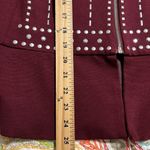Ashley Stewart  size 24 studded peplum full zip purple plum jacket long sleeve Photo 4