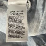 Lucky Brand Large Cropped Top Tassels Ruffled Neck Puff Sleeves Tie-Dye Blue Photo 10