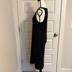 Universal Threads Universal Thread| Black Ribbed Tank Top Sleeveless Dress Photo 3