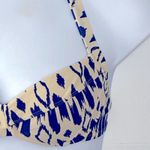 J.Crew Blue & White Underwire Bikini Top 34C – Sweetheart Halter EUC Photo 6