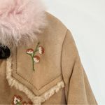 Coach  Shearling Drifter Coat Floral Embroidered Runway  EUC Photo 12