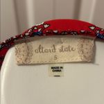 Altar'd State  Women’s Red Bandana Tie-Front Blouse, Size S Photo 1