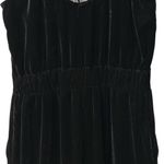 H&M  Black Velvet Jumper‎ Lace V-Neck Pockets Straight Leg Whimsigoth Sz 6 NWT Photo 8