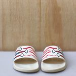Valentino Garavani Valentino women’s Lipstick print off-white pool slide sandals size IT 37 US 7 Photo 6