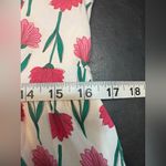 J. Crew floral tiered puff sleeve midi dress with pockets. Size 10 White Photo 9