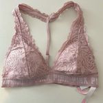 PINK baby pink lace halter neck bralette Size M Photo 0