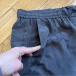 Johnny Was  WIDE LEG 100% SILK CROP PANTS WITH DRAWSTRING GREY SZ XL Photo 13