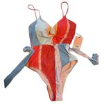 Juicy Couture  Coral
Twisted Front belted One Piece Swimsuit
NWT Photo 0