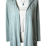 Barefoot Dreams  Cozy Chic Ultra Lite Hooded Relaxed Soft Cardigan XS Sage Green Photo 0