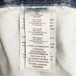 Good American  Good Classic Fray Hem Jeans Medium Wash Straight Leg Size 31 | 12 Photo 9