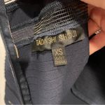 Tadashi Shoji Stunning  maxi dress navy with black mesh inserts mermaid magic Photo 3