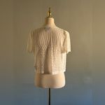 Ronni Nicole  White Crochet Cardigan | Size: S Photo 1