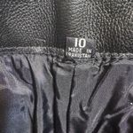 Flying Bikes Oakwood Leather Cargo Pants Womens 10 Black Motorcycle Biker Photo 13