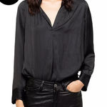 Zadig & Voltaire  Tink Satin‎ Blouse $298 Large Photo 0
