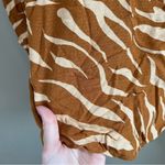 Anthropologie ✨  Maeve Windham Tiger Striped Henley Top Small Photo 5