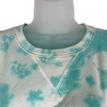 DKNY Jeans White & Aqua Tie Dye Sweatshirt Size M NWT Photo 1