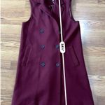 J. McLaughlin burgundy Nova Double Breasted Notch Collar Vest size XS Photo 3