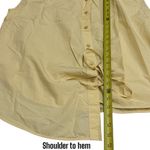 COS  Oversized Sleeveless Wrap Shirt in Butter Yellow Summer Cottagecore Size 6 Photo 13