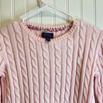 Ralph Lauren Polo  kids Light Pink Cable Knit Sweater. Size L 10-14. Photo 3