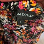 vintage floral skirt with vibrant colors on a black background long modest Photo 6