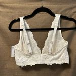 NWT Le Mystère Women's Lace Allure Longline Convertible Bra Size 34D White Photo 3