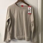 Marc New York Andrew Marc Crewneck Beige Sweater M Academia Cabincore Preppy NEW Photo 0