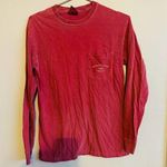 Comfort Colors  Crimson Long Sleeve Oklahoma University Football Shirt Size S Photo 0