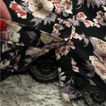 Xhilaration  Black Floral Lace Dress Size L Photo 10